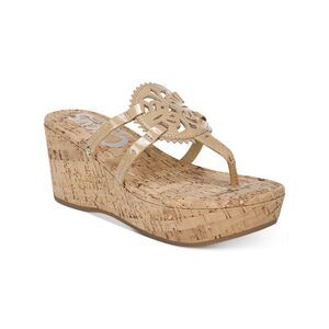 NWT CIRCUS BY SAM EDELMAN Womens Beige  Rocky Wedge  Thong Sandals 9.5 M